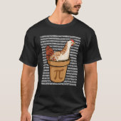 T-shirt Pi Day Funny Math Chicken in Pi Bowl Math Teacher  (Devant)