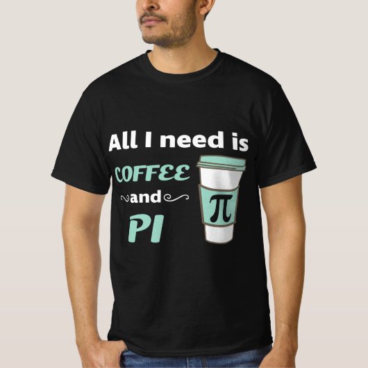 T-shirt Pi Day Math Coffee Lover Geometry Calculus Trigono (Devant)