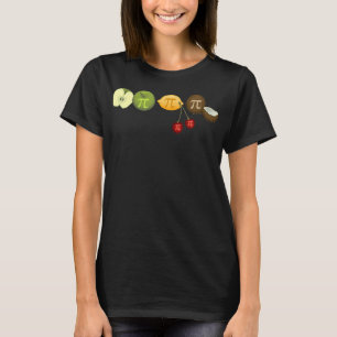 T-shirt Pi Day Pi sur divers fruits
