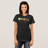 T-shirt Pi Day Pi sur divers fruits (Devant entier)