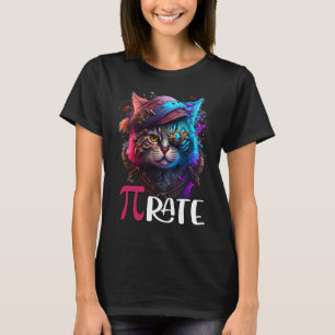 T-shirt Pi Day Pirate Cat 3 14 Math Science Enseignant Cat