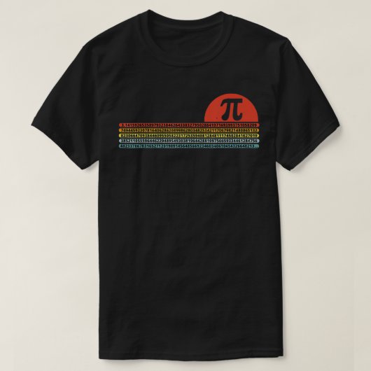 T-shirt Pi Day Retro Vintage (Design devant)