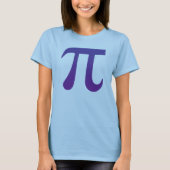 T-shirt Pi en violet (Devant)