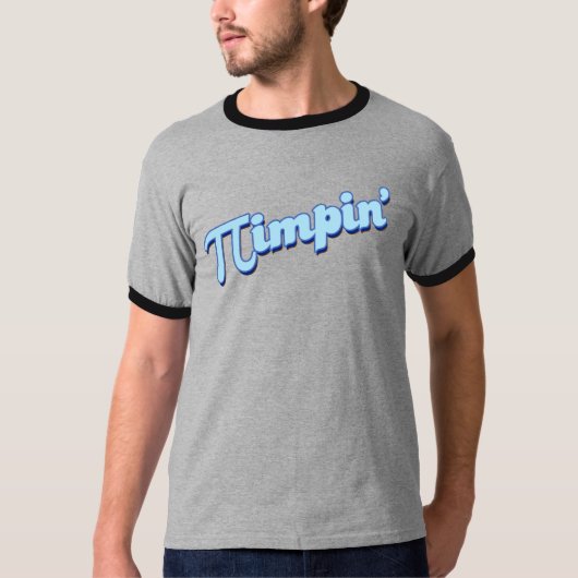 T-shirt Pi-impin'(bleu) (Devant)