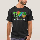 T-shirt Pi Love Luck Math Enseignant Leprechaun St patrick (Devant)