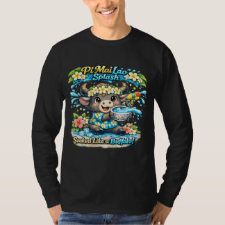 T-shirt Pi Mai Lao Splash Soaked Like a Buffalo Funny Shir