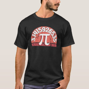 T-shirt Pi Math Enseignant 3 14 Joyeux Jour Pi Retro Vinta