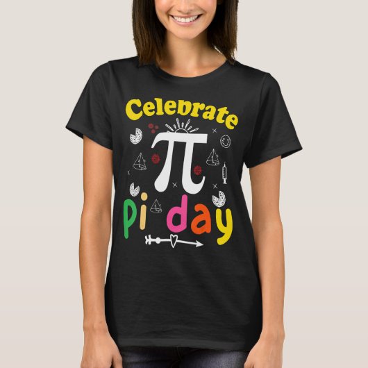 T-shirt Pi Math Science STEM 3 14 Pi Jour 1 (Devant)