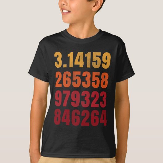 T-shirt Pi Math Science Stem Don 3.14 Pi Jour 3 (Devant)