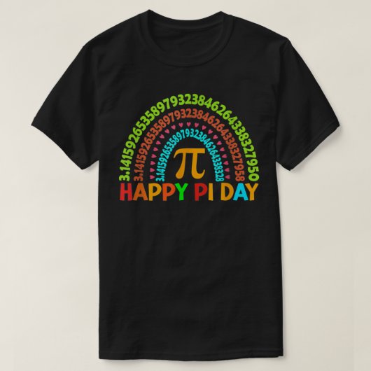 T-shirt Pi Rainbow Math Enseignant Mathématique Graphe PI (Design devant)