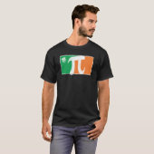 T-shirt Pi Rish St Patrick's Day Irish Flag C Distressed (Devant entier)