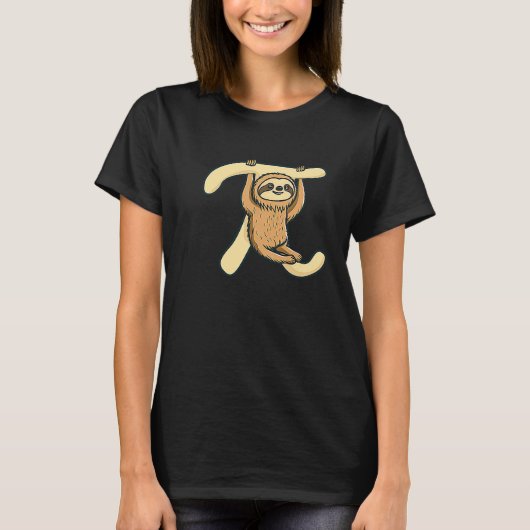 T-shirt Pi Sloth Symbol Pi Day (Devant)