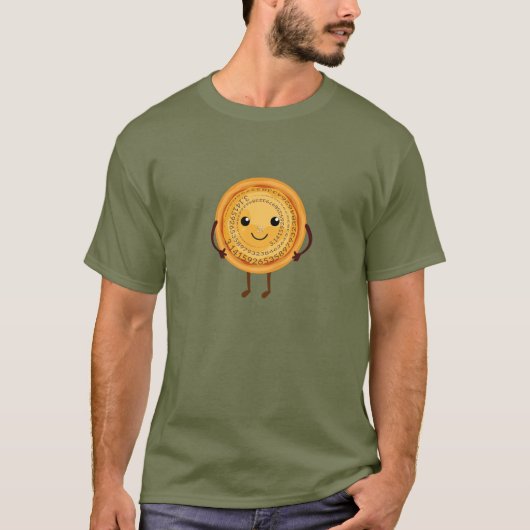 T-shirt Pi, tarte à dessin (Devant)