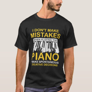 T-shirt Pianiste amusant Musicien Claviers Musique Piano 1
