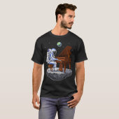 T-shirt Pianiste astronaute de l'espace (Devant entier)