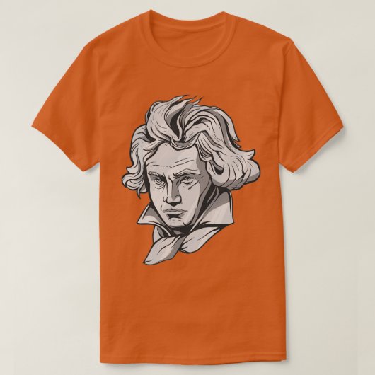 T-shirt Pianiste compositeur de Beethoven (Design devant)