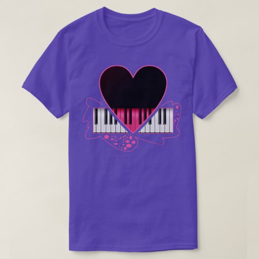T-shirt Pianiste d'amour (Design devant)