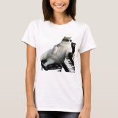 T-shirt Pianiste de chat aveugle (Devant)
