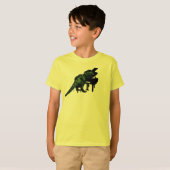 T-shirt Pianiste de dinosaure (Devant entier)