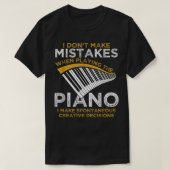 T-shirt Pianiste de Keyboard (Design devant)