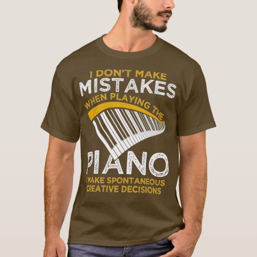 T-shirt Pianiste de Keyboard (Devant)