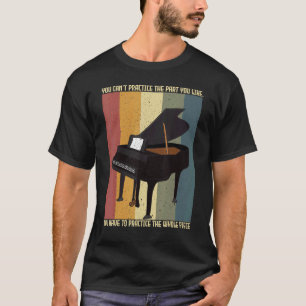 T-shirt Pianiste de musique classique Piano instrument de
