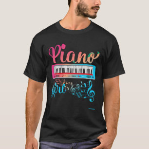 T-shirt Pianiste de musique Piano Clavier Cute Piano Girl