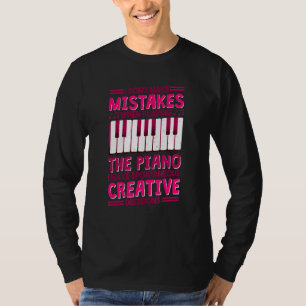 T-shirt Pianiste Je ne fais pas d'erreurs en jouant du pia