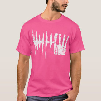 T-shirt Pianiste Ondes Sonores Piano Battement de Coeur Pi
