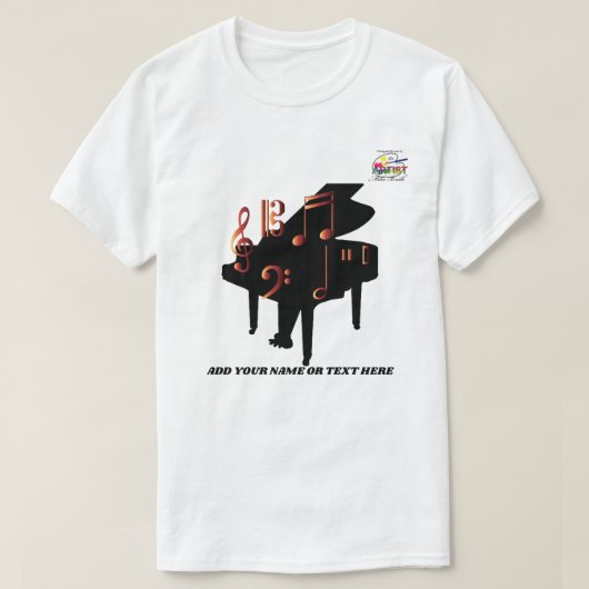 T-shirt Piano (Design devant)