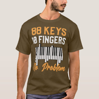 T-shirt Piano 88 Ivory Keys Pianist Musician