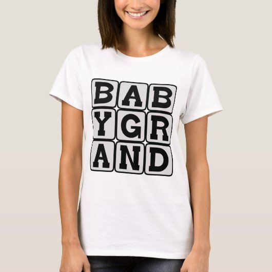 T-shirt Piano à queue bébé, instrument de musique (Devant)