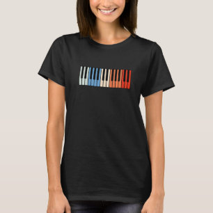 T-shirt Piano Ancien Pianiste Musique Clavier Musicien De