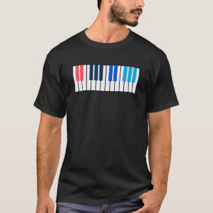 T-shirt Piano Ancien Pianiste Musique Clavier Musicien De