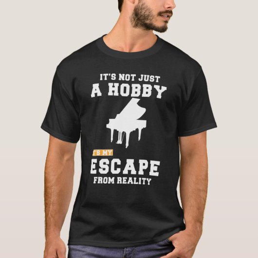 T-shirt Piano Ce N'Est Pas Seulement Un Hobby Son Mon Écar (Devant)