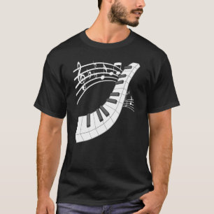 T-shirt Piano Clavier Et Notes Instrument Musical Piano