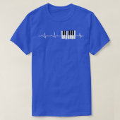 T-shirt Piano Clavier Piano Piano Grand Pianiste  (Design devant)