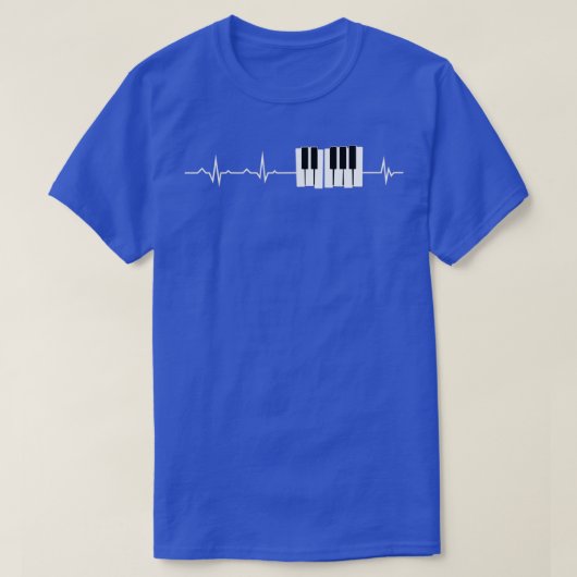 T-shirt Piano Clavier Piano Piano Grand Pianiste  (Design devant)