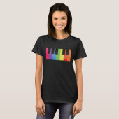 T-shirt Piano coloré (Devant entier)