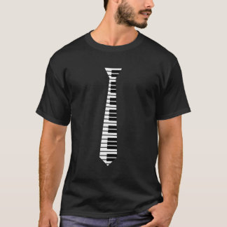 T-shirt Piano Cravate Funny Humoristique Clavier Musique P