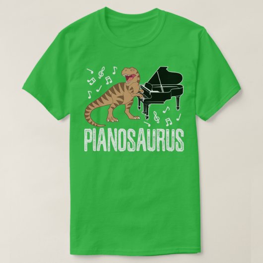 T-shirt Piano de Dinosaure Pianosaure (Design devant)