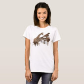 T-shirt Piano de Girafe (Devant entier)