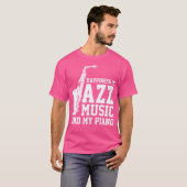 T-shirt Piano de musique jazz (Devant entier)