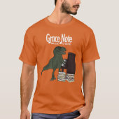 T-shirt Piano de T-Rex de note de grâce (Devant)