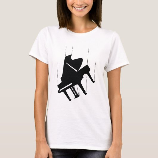 T-shirt Piano en chute (Devant)