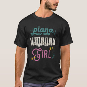 T-shirt Piano Girl Piano Player Piano Player Pianiste Musi