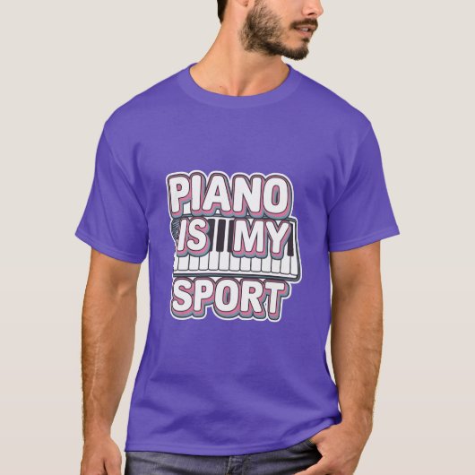 T-shirt Piano Is My Sport friends (Devant)