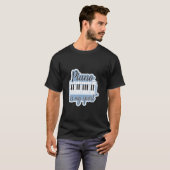 T-shirt Piano Is My Sport funny (Devant entier)