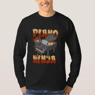 T-shirt Piano Japon Ninja Lecteur Clavier Pianiste Musique