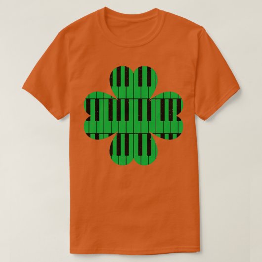 T-shirt Piano Jour de la Saint Patrick Clover Idée cadeau  (Design devant)